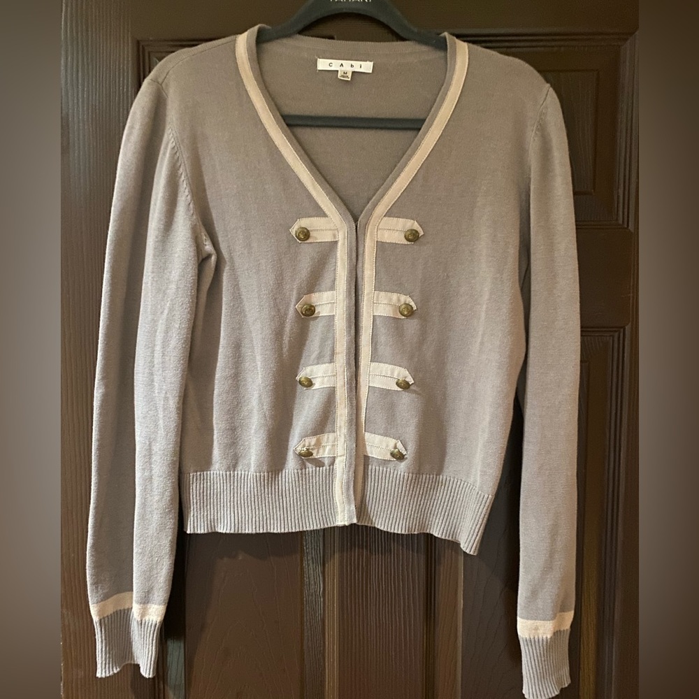 Cabi military cardigan